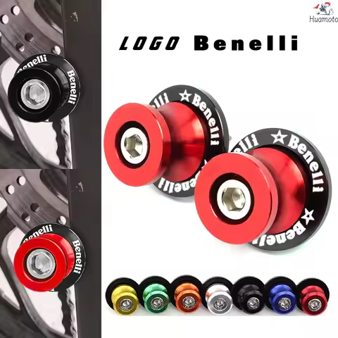 For BENELLI TRK 502 502X 502C 752S 251 BN302 TNT600 Swingarm Spools Sliders Stand Screws M6 CNC Moto