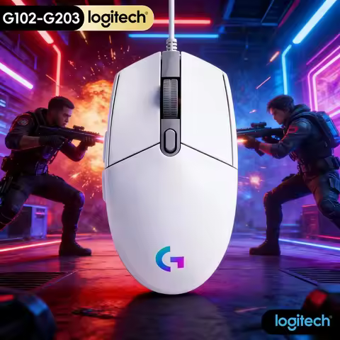 G102 Original Logitech G203 Prodigy Mouse, RGB Illumination Gaming 8000 DPI, 10M Clicks, Great Value