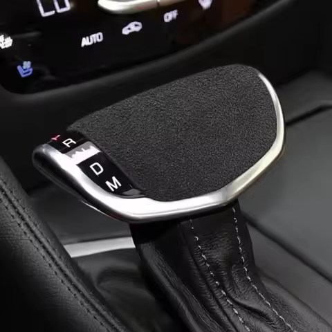 Car Gear Shift Knob Cover Italy Super Suede Auto Interior Decoration Accessories For Cadillac CT6 20