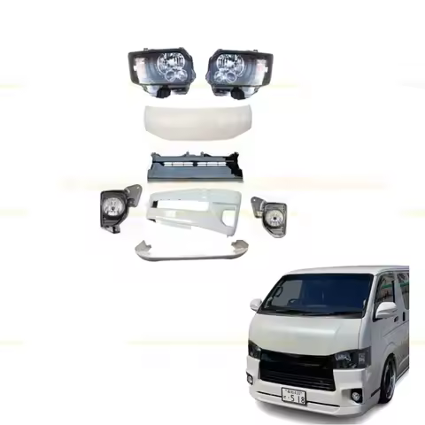 HIACE HOME use for hiace 2005-2024 hiace200 commuter essex style front bumper face bonnet head light