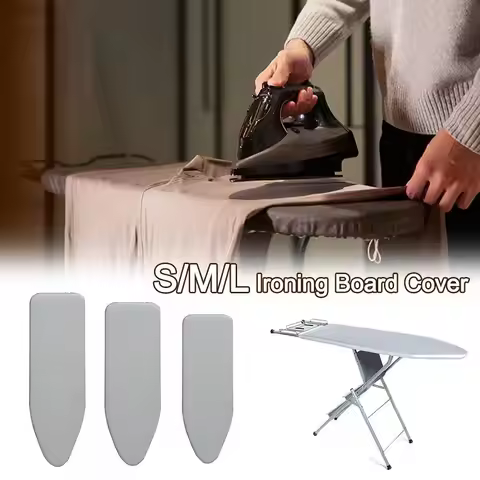 140*50cm Ironing Board Cover Silver Heat-resistant Ironing Board Cloth Elastic Ironing Heat Shield I