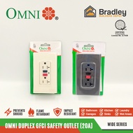 Omni Duplex GFCI Safety Outlet Wide Series(20A) WGFCI-201