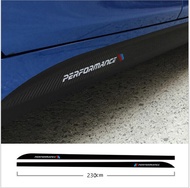2PCS Carbon fiber Sticker M Performance 5D Side Skirt Sills Stickers For BMW F21 F30 F31 F32 F33 F15
