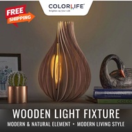 [PRE-ORDER] Color Life Wooden Light Fixture/Living Room Table Lamp/Decorative Item /Modern & Natural