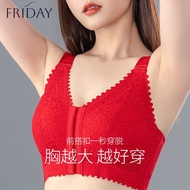 FRIDAY Women Ultra-Thin Lace Plus  Bra Full Cup Soft Bra 34-52C/D/E Large  Bra