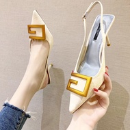 YK8 Sandals Women New Style Pointed Toe Stiletto Heels French Girls High