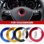 QUENNA Car Interior Steering Wheel Emblem Decorative Circle Ring Styling Case For Volkswagen VW Golf 4 5 Polo Jetta Mk6 Accessories Covers I8P2