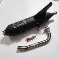 KON ครบางกอก ท่อผ่าเงียบ ผ่าหมก ปลายปิด TTX / FINO115i ตัวใหม่ **มี มอก.** คอลาย+แคดลดเสียง