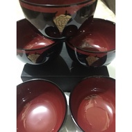 Pierre Cardin Japanese Plastic Bowl Set of 5