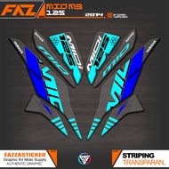 UV TRANSPARENT STRIPING MIO M3 125 IP 41 YAMAHA M3/Z/S 125 CLEAR MATERIAL STICKER MIO 125 2014