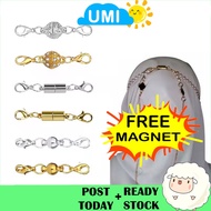 READY STOCK UMI (FREE MAGNET) Hijab Magnet Mask Chain Extensions Metal Copper Extender Magnetic Clas