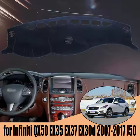 For Infiniti QX50 EX35 EX37 EX30d 2007-2017 J50 Car Styling Covers Dashmat Dash Mat Sun Shade Dashbo