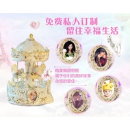 Carousel horse musical box pink colour - [Ready Stock]