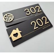 House Number Customized Room Number Signage Signage Prompt Signage Hotel Room Signage Number OEM Apa