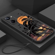 Casing For VIVO Y03 Y03T Y04 4G V50 Y18 Y18S Y18E Y28S Y29S 5G Phone Case with lanyard aesthetic Sil