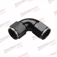 AN-8 AN8 To AN8 8AN 90 Degree Female To Female Full Flow Adapter