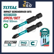 TOTAL TACIM71PH250 (PH2 x 50mm) Impact Screwdriver Bit Steel Magnetic