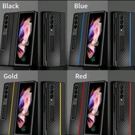 Samsung FOLD 4 FOLD4 5G Case Casing Hardcase Carbon Standing Fiber