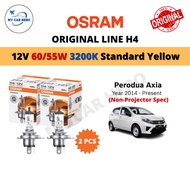 OSRAM Original Line H4 Halogen Headlamp Bulb (2pcs) 12V 60/55W Mentol Depan Perodua Axia Non-Project