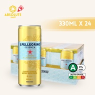 [CARTON] SAN PELLEGRINO Essenza Lemon & Lemon Zest Sparkling Water 330ML X 24 (CAN)