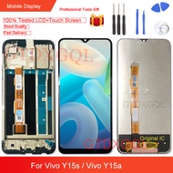 6.51นิ้วสำหรับ Vivo Y15s / Y15a จอ LCD แบบดั้งเดิมอะไหล่ซ่อมเซ็นเซอร์หน้าจอจอแสดงผลหน้าจอสัมผัส + กร