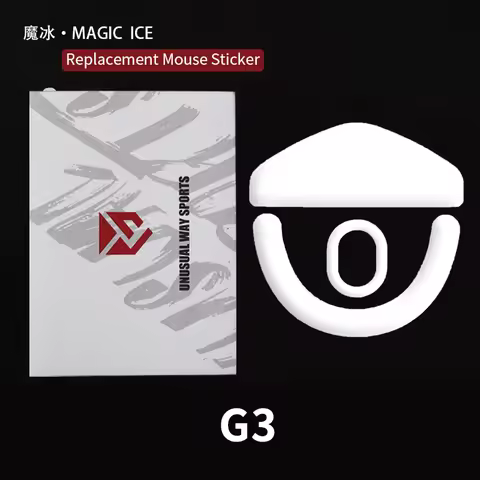 UnusualWaySports Mouse Skates Feet Mchose G3 Cambered Surface PTFE Anti Collapse Magic Ice Pink Blac