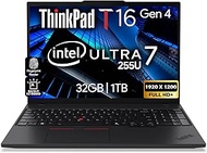 Lenovo ThinkPad T16 Gen 4 AI Business Laptop 16” FHD+ Display, Intel Ultra 7 255U (Beats i7-1355U), 