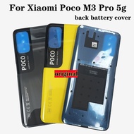 For Xiaomi POCO M3 Pro 5G Back Panel Housing Rear Door Replacement Parts For Poco M3 Pro M2103K19PG, M2103K19PI Battery Cover