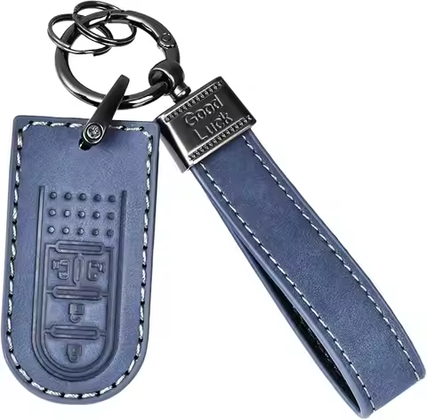 Leather Key Fob Cover Toyota Car Smart Key Case 4 Buttons Tanto Custom Wake Move Canvas Tall Tank Lo