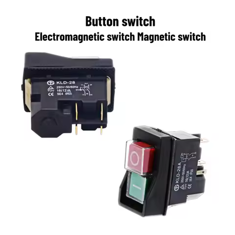 KLD-28A Waterproof Magnetic Switch 16A 250V Explosion-proof Push Button Slicer Switch KJD17 Meat Sli
