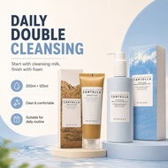 SKIN1004 Double Cleanser Bundle Cleansing Milk Foam Cleanser Remove Makeup Sunscreen Daily Use