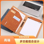 A4 Contract Folder Information Book Multifunctional Leather Business Clip Support Customized Magneti