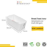 Bread Toast Paper Tray 10.5x5.5x5.5 IVORY WHITE