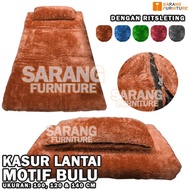 KASUR LANTAI BULU KASUR BULU KARPET BULU DENGAN BANTAL IMPORT KASUR