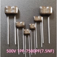 1PCS Fever Mica Capacitor 500V 1PF-240PF 2PF 3PF 4PF 5PF 6PF 7PF 8PF 9PF 10PF 11PF 12PF 13PF 15PF 16