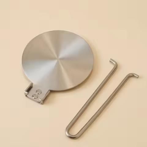 Induction Adapter with Detachable Handle Round Induction Adapter Plate Simmer Disk Sturdy for Coffee