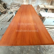 Top table meja kayu mahoni uk 150x50x3cm