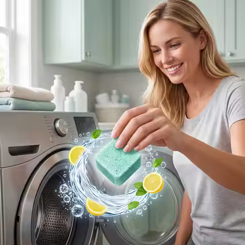 1/2box Washing Machine Cleaner Tablets Eliminate Pet Odor Remove Pet Hair Clean Washing Machine Sink
