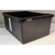 Storage box UPPSNOFSAD Storage box Black lid/, Black, 35x25x14 cm/9 l