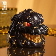 🔥 OFFART X 彫壬 12cm 百貓紅蓮 Mini 迷你招財頭雕 墨金版