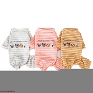Cotton Dog Pajamas Cartoon Print Pet Jumpsuit Dog Clothes Small Dogs Puppy Cat Costume for Chihuahua