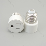 E26 E27 to EU US Plug LED Lamp Bulb Socket Screw Lighting E27 Plug Socket Light Holder Light Fixture