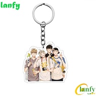 LANFY Anime 19 Days Keychain Cartoon Cute Car Interior Accessories Pendent Key Ring 19 Days Figure G