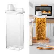 [Homyl478] Cereal Storage Container Cereal Canister Clear with Measuring Cup Cereal