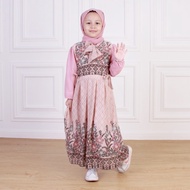 [✅Best Quality] Dungdungkids Gamis Anak Andini Ceruty Motif Rompi