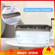 CHEER Hand-operated Paper Shredder Portable Paper Shredder Portable Manual Paper Shredder 3mm Strip 