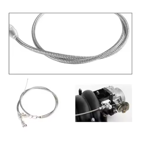 Throttle Cable Braided Kit 36" For Chevy LS1 Engine 97-07 4.8L 5.3L 5.7L 6.0L