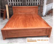 Giường gỗ tự nhiên dạt phản đẹp kích thước 1m6x2m và 1m8x2m