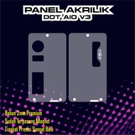 Aksesoris Panel AKrilik Dot V3 / Dotaio v3 akrilik bening Sudah terpasang magnet