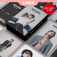 LINXX 55 Pcs JungKook SEVEN Album Lomo Card Kpop Photocards Postcards Series LINXX 55 Pcs JungKook S